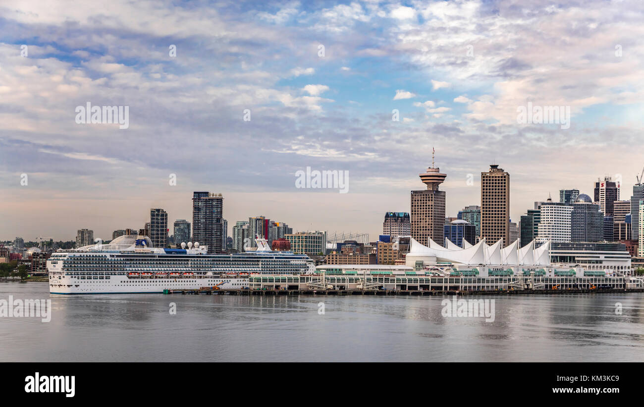 The cruise ship terminal Canada Place and port of Vancouver, British ...