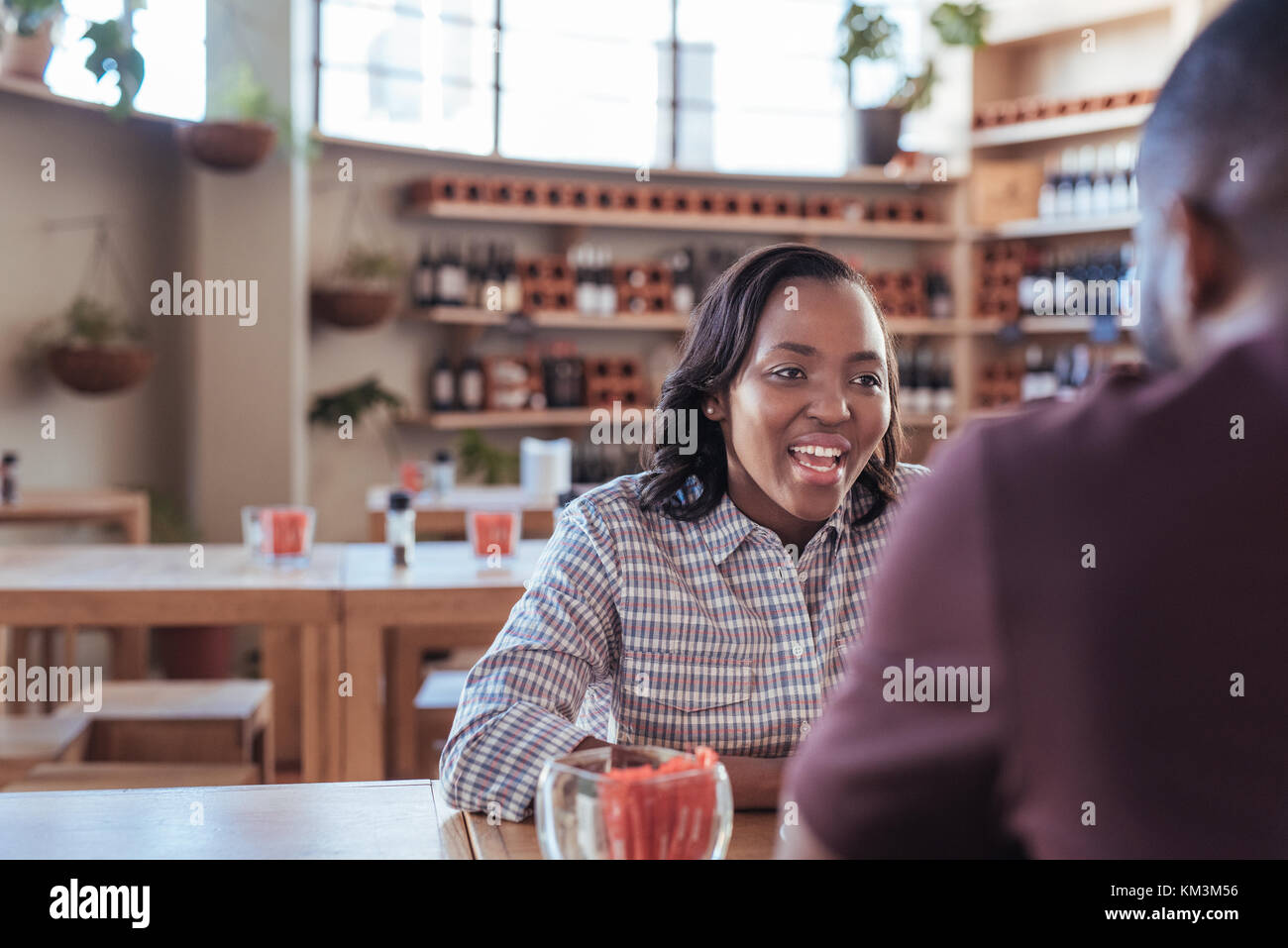 African woman laughing hi-res stock photography and images - Alamy