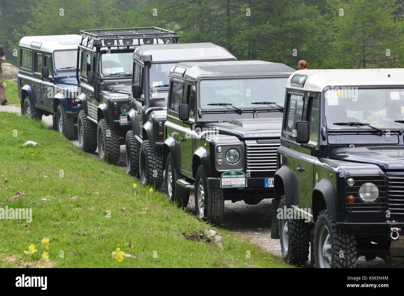 Land Rover experience in Valpellice Italy Stock Photo - Alamy