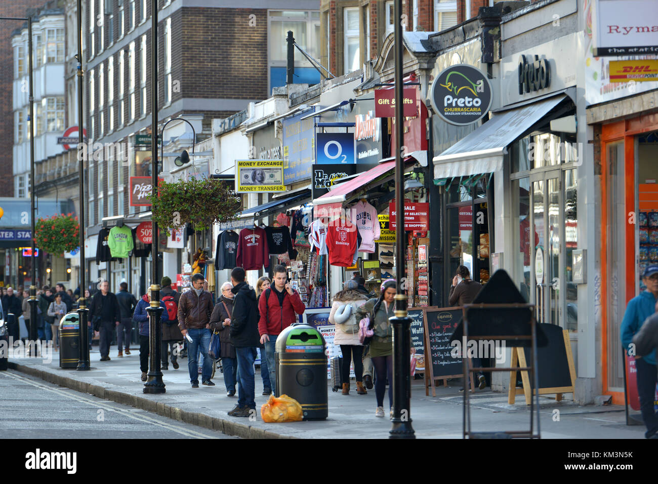 Shoppers on Queensway, Bayswater, London. Stock Photo