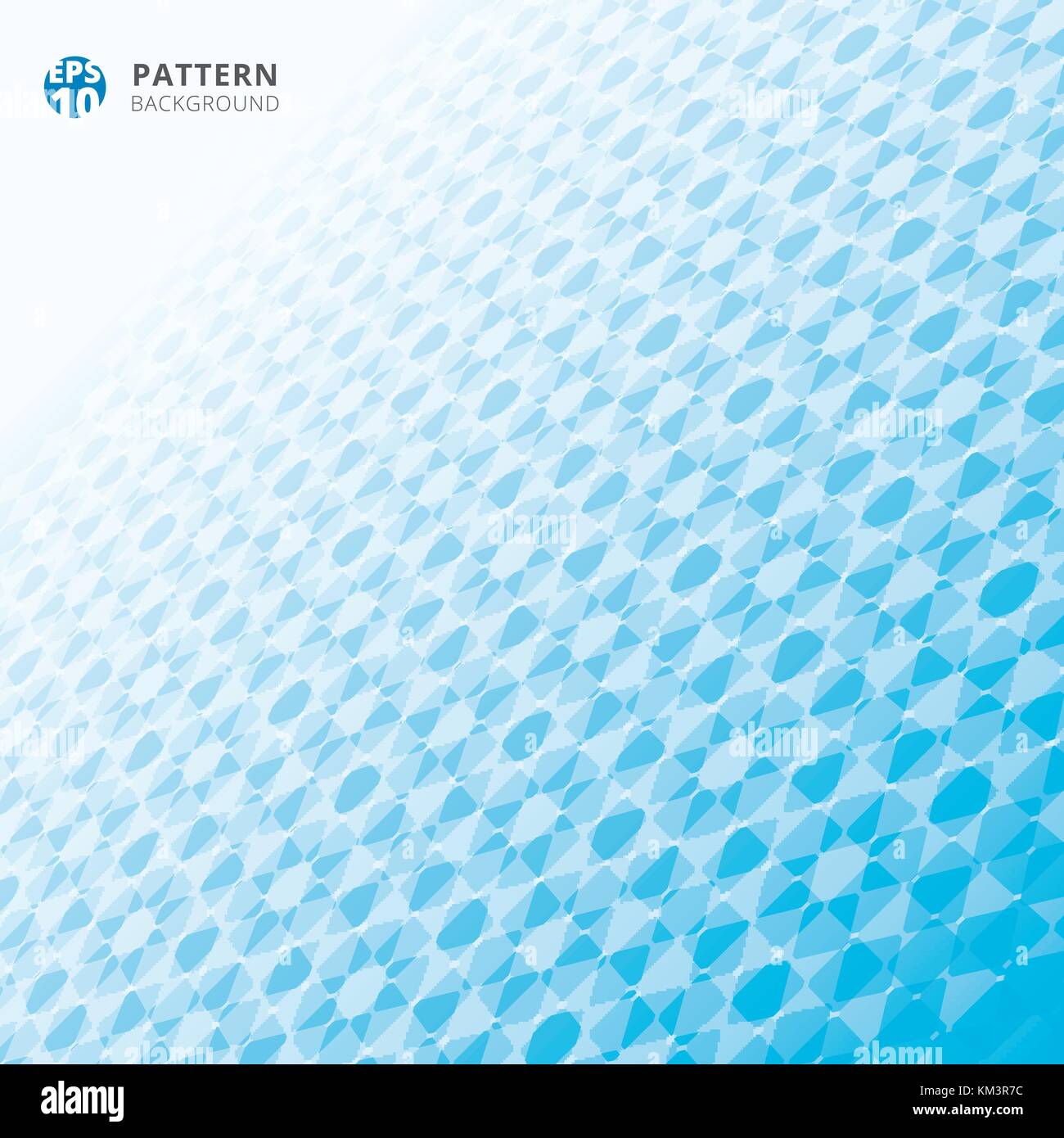 Abstract grid geometric pattern 3d perspective blue color background ...