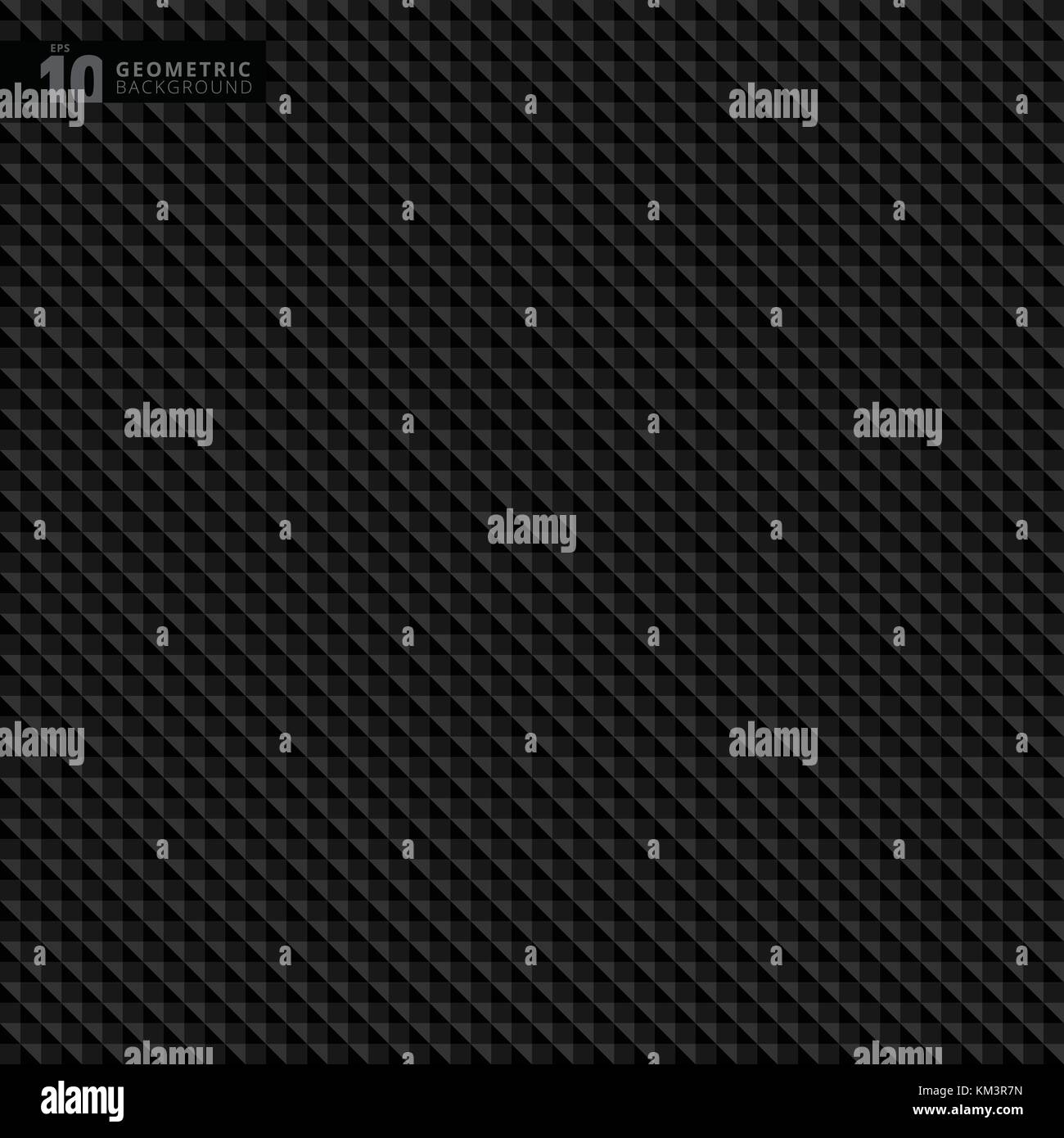 Abstract geometric triangle black pattern background texture, Vector ...