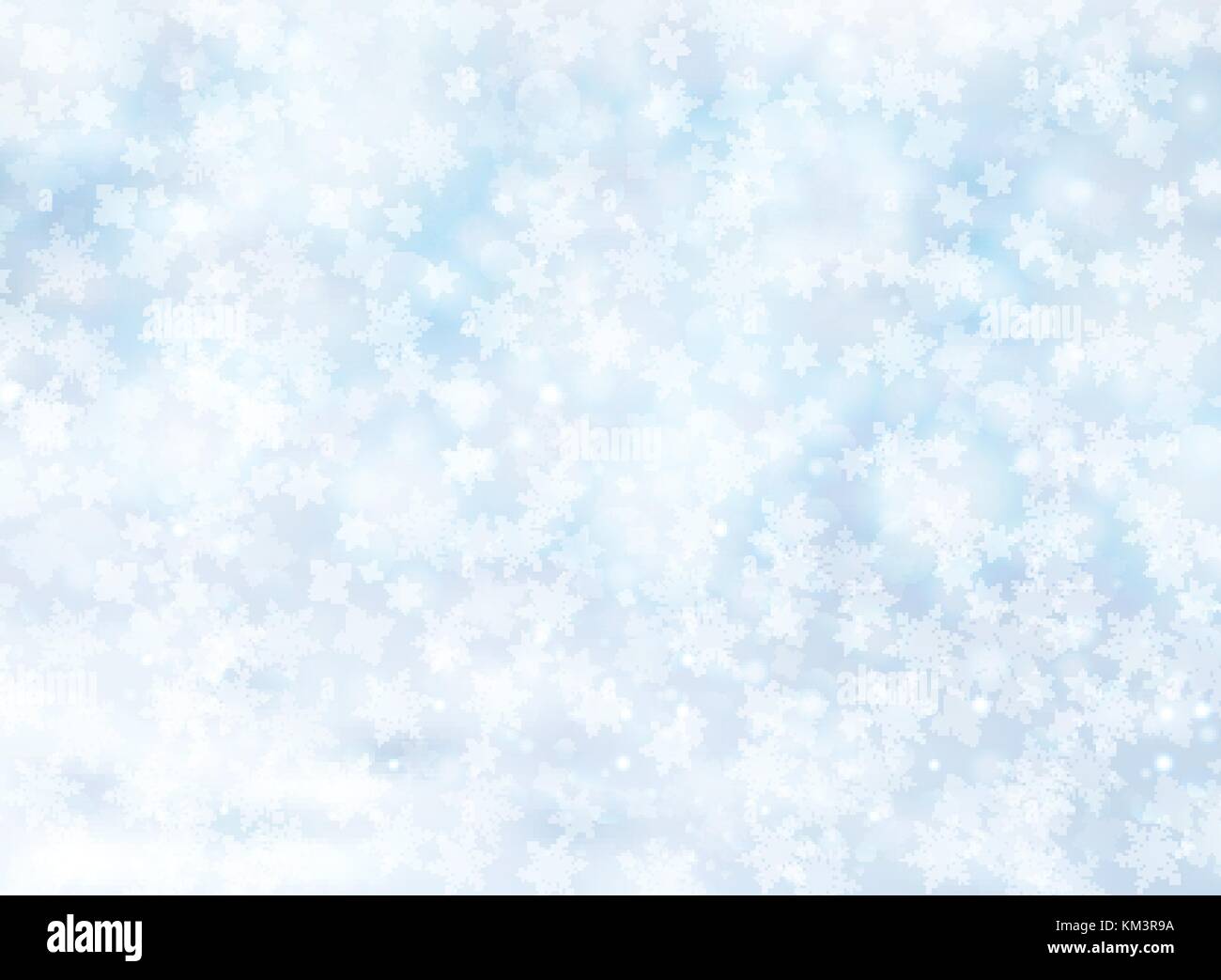 White Snowflakes On Dark Blue Background Stock Illustration