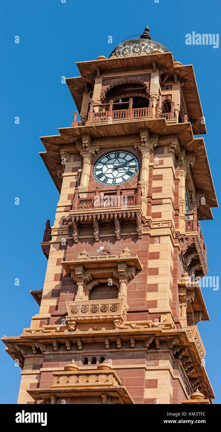 Clock tower in Jodhpur, Rajasthan, India Stock Photo Alamy