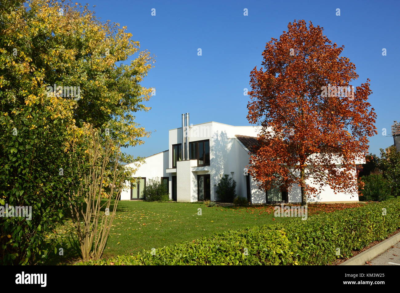 Country modern house Stock Photo