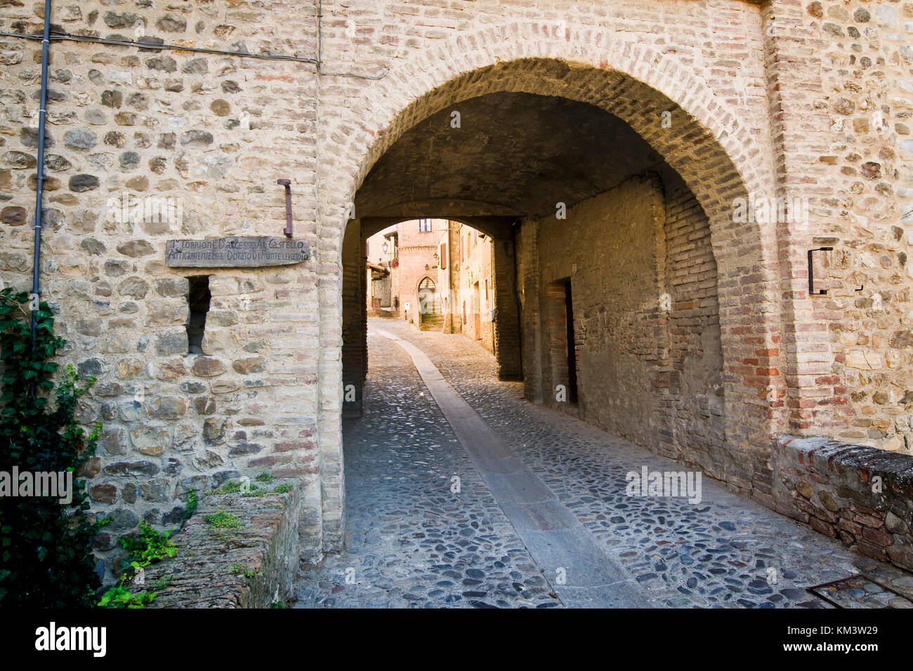 Medieval village of Savignano sul Panaro, Emilia Romagna, Italy Stock Photo