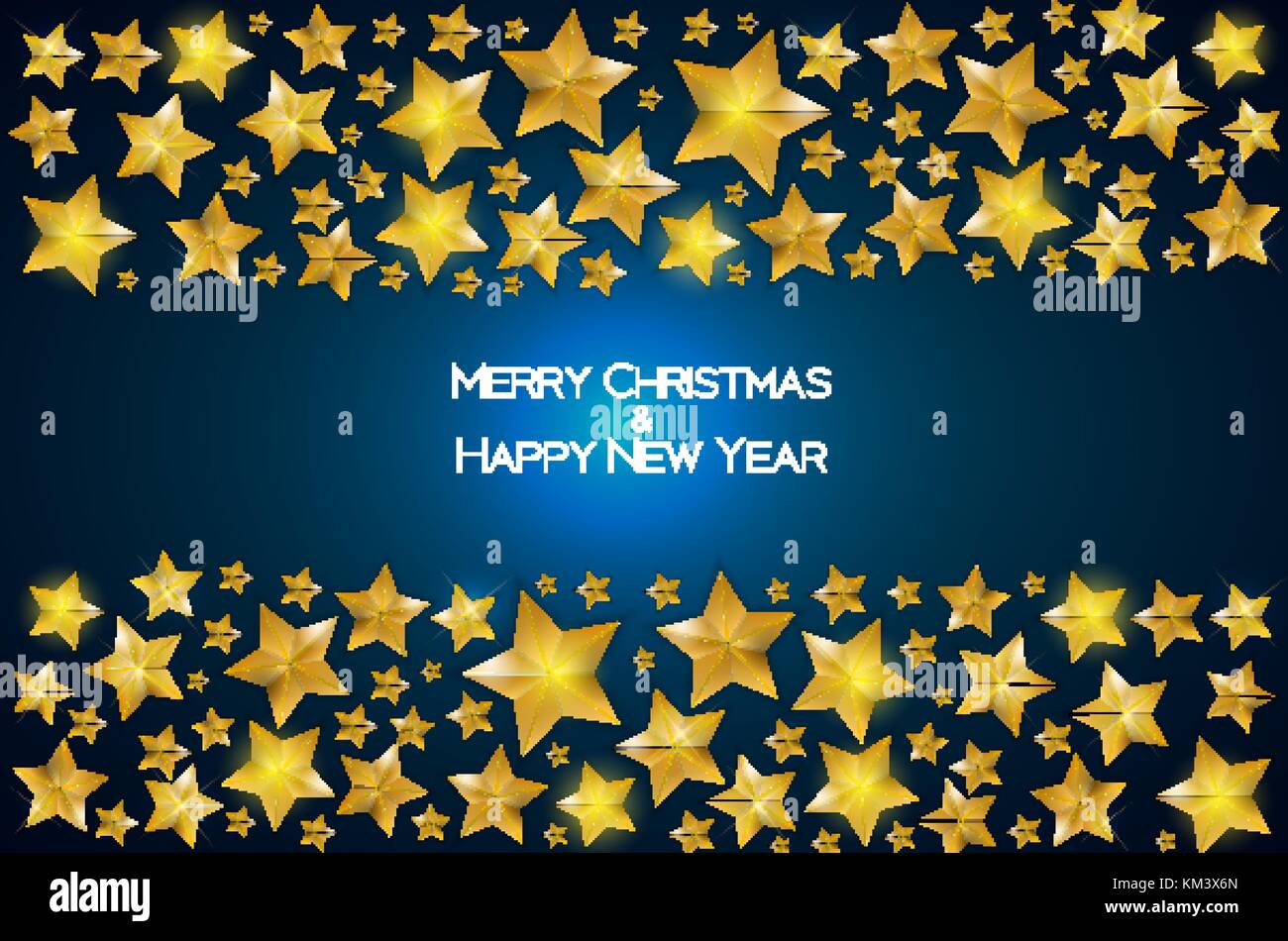 New Year Background with Christmas Star. Vector Illustration Stock