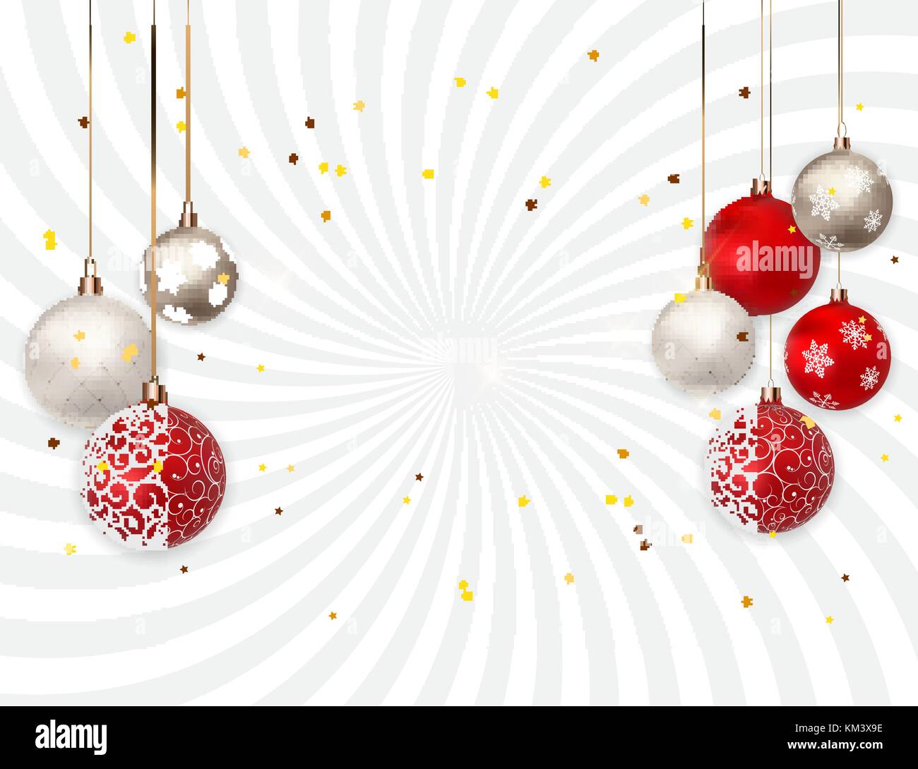 Merry Christmas and New Year Background. Vector Illustration Stock ...