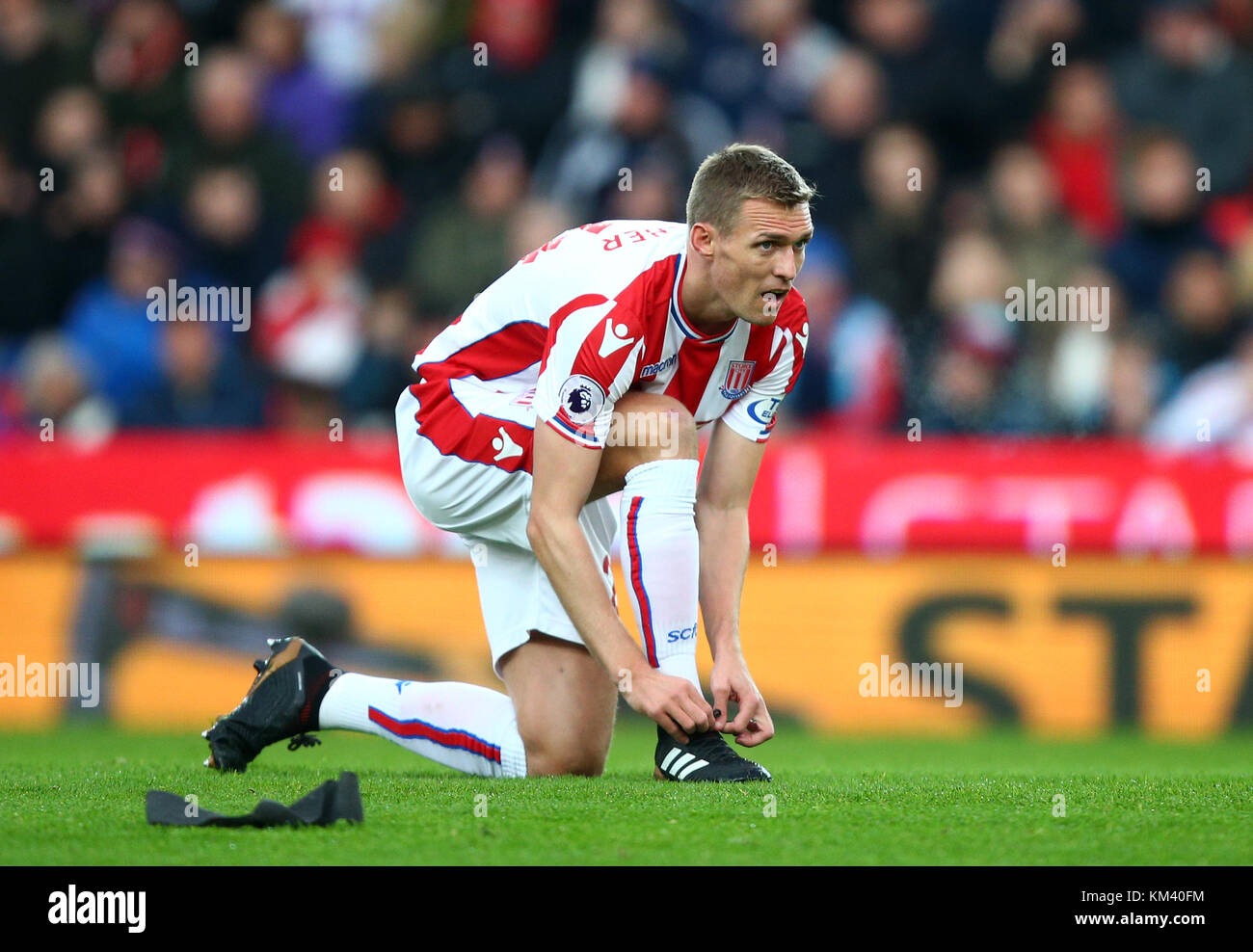 Stoke Citys Darren Fletcher during the Premier League match at the
