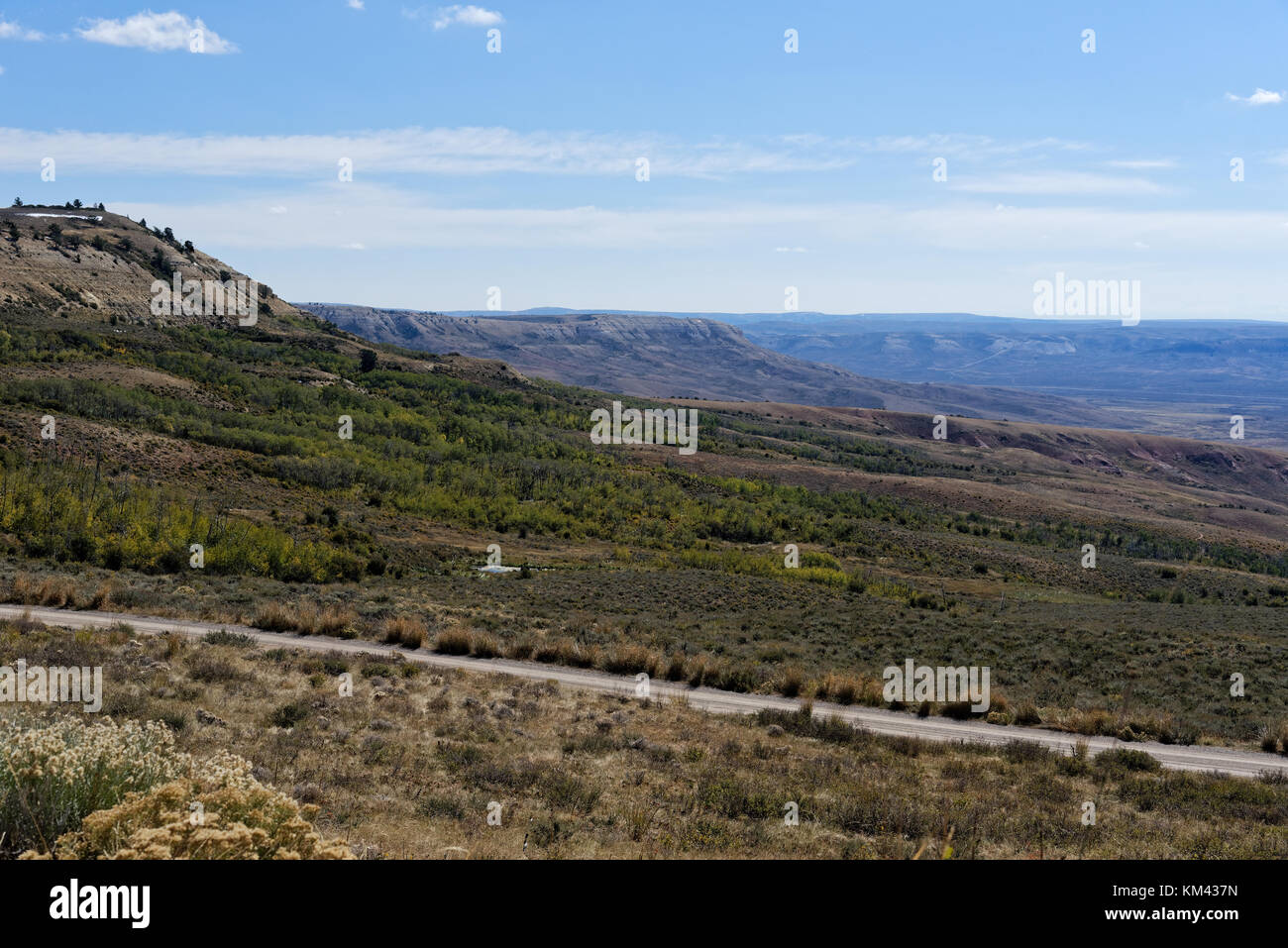Fossil Butte National Monument near Diamondville, Wyoming Stock Photo