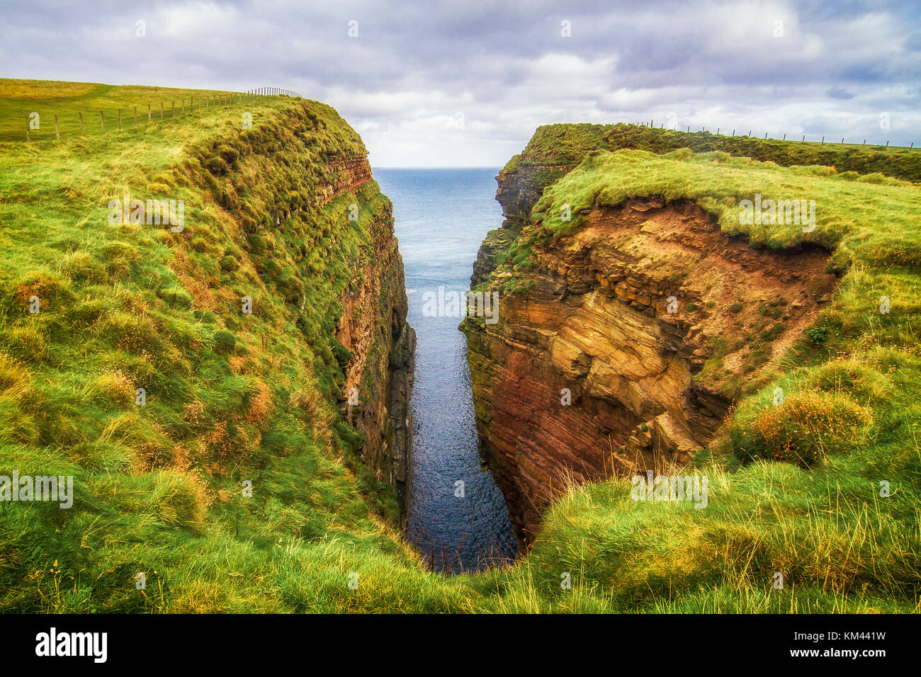 Cliffs in Scotland Stock Photo