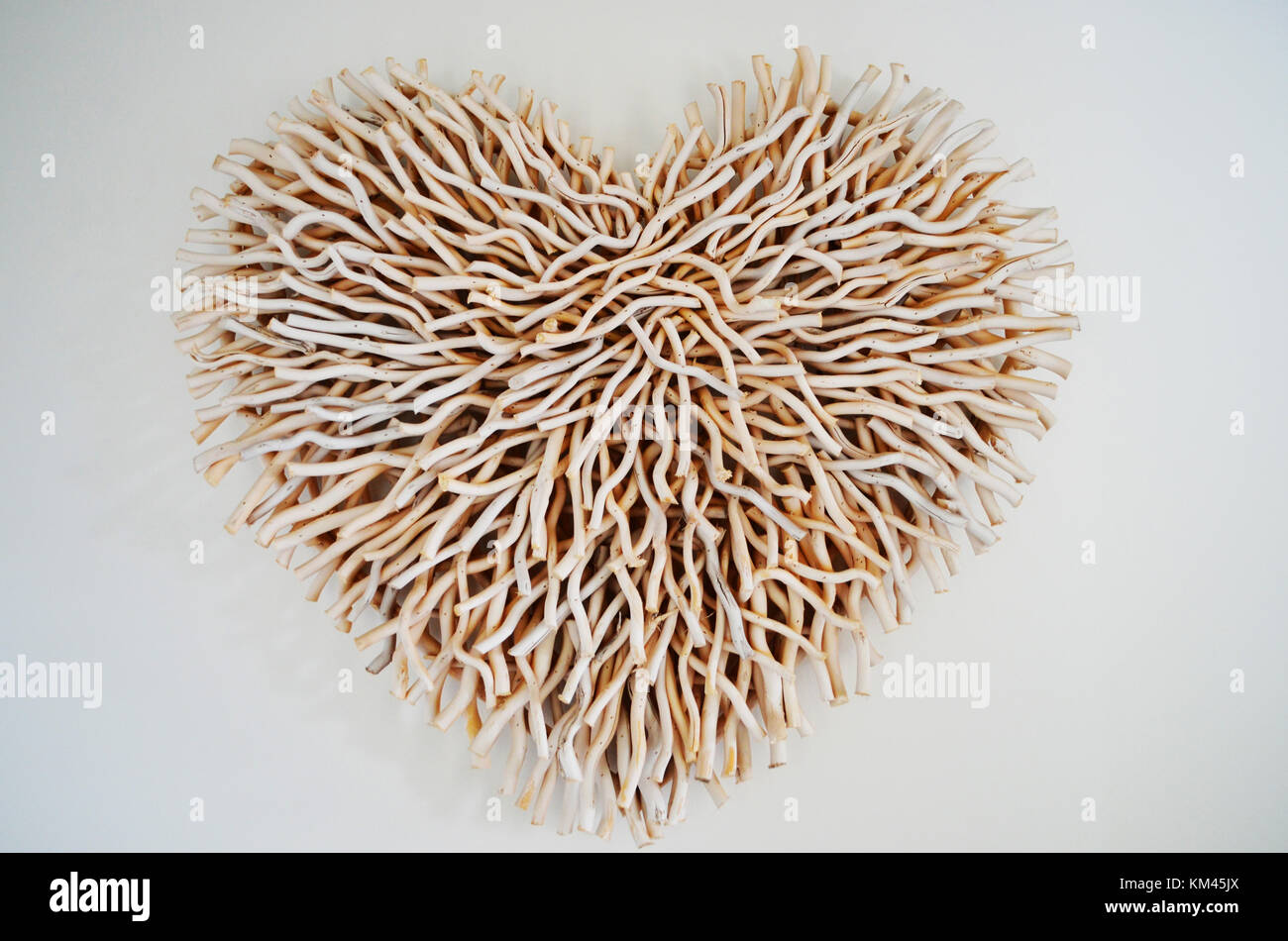 Heart shape made out of sticks Stock Photo - Alamy