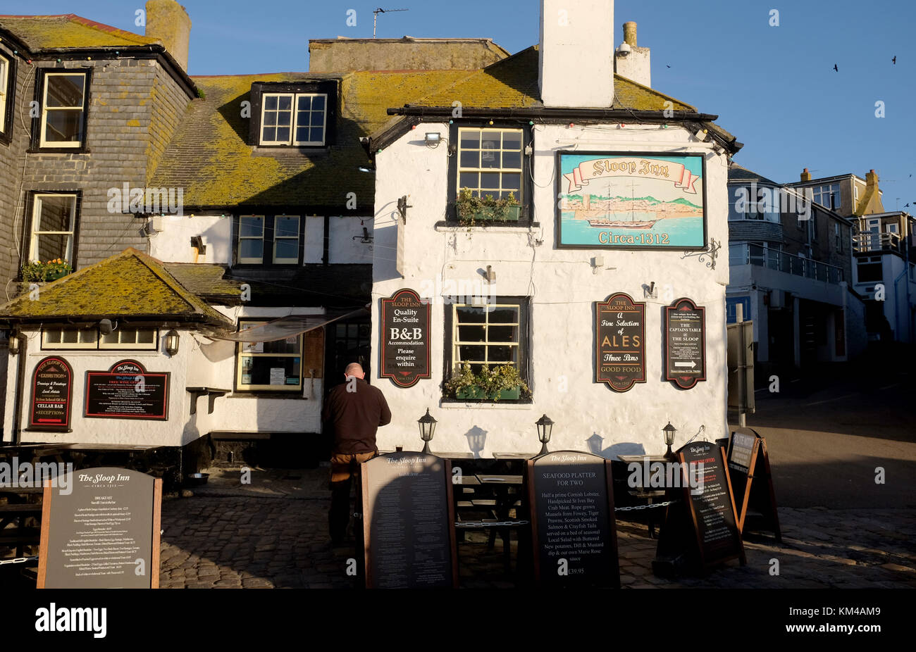 The Sloop Inn at St Ives Cornwall UK Stock Photo Alamy