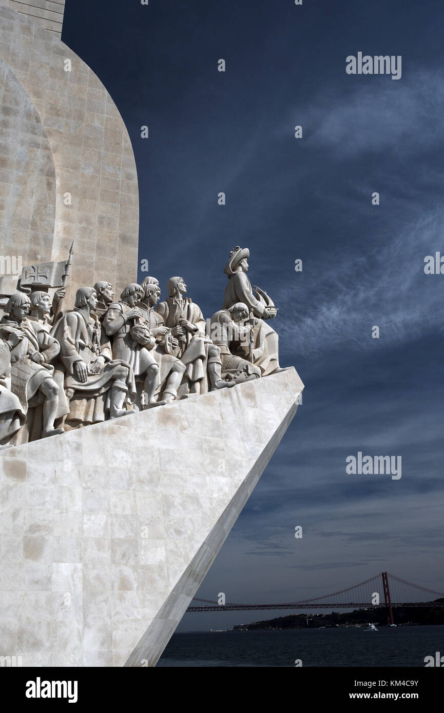 discoveries monument;padrao dos descobrimentos;belem district;lisbon;portugal Stock Photo