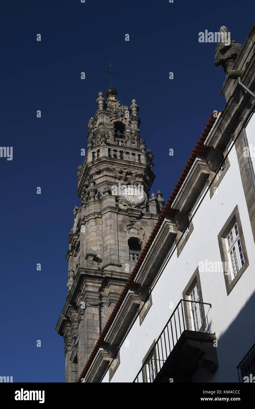 igreja dos clerigos;church of the clergymen;clerigos tower;porto;portugal Stock Photo