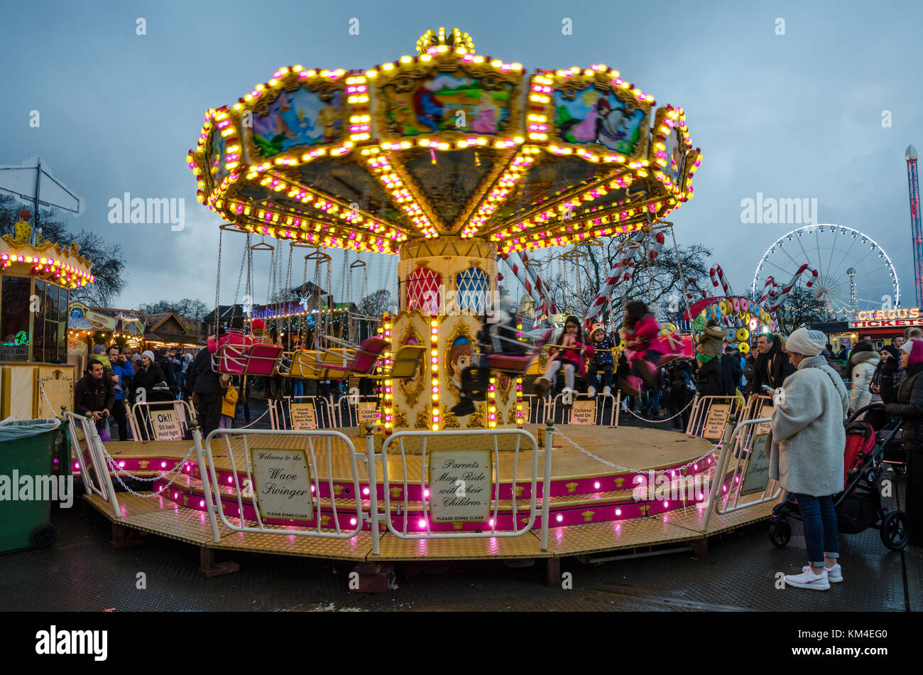 Blur fairground ride funfair carousel hi-res stock photography and ...