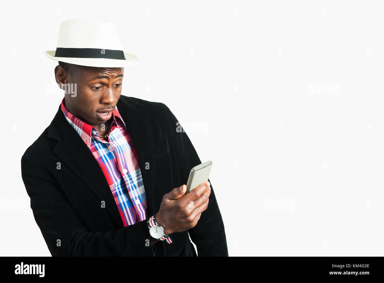 Stunned confused african american hi-res stock photography and images ...