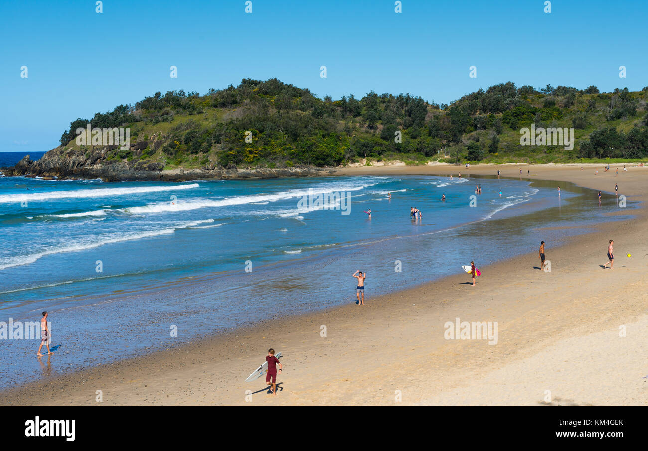 Diggers beach, Coffs Harbour, New South Wales, Australia. Stock Photo
