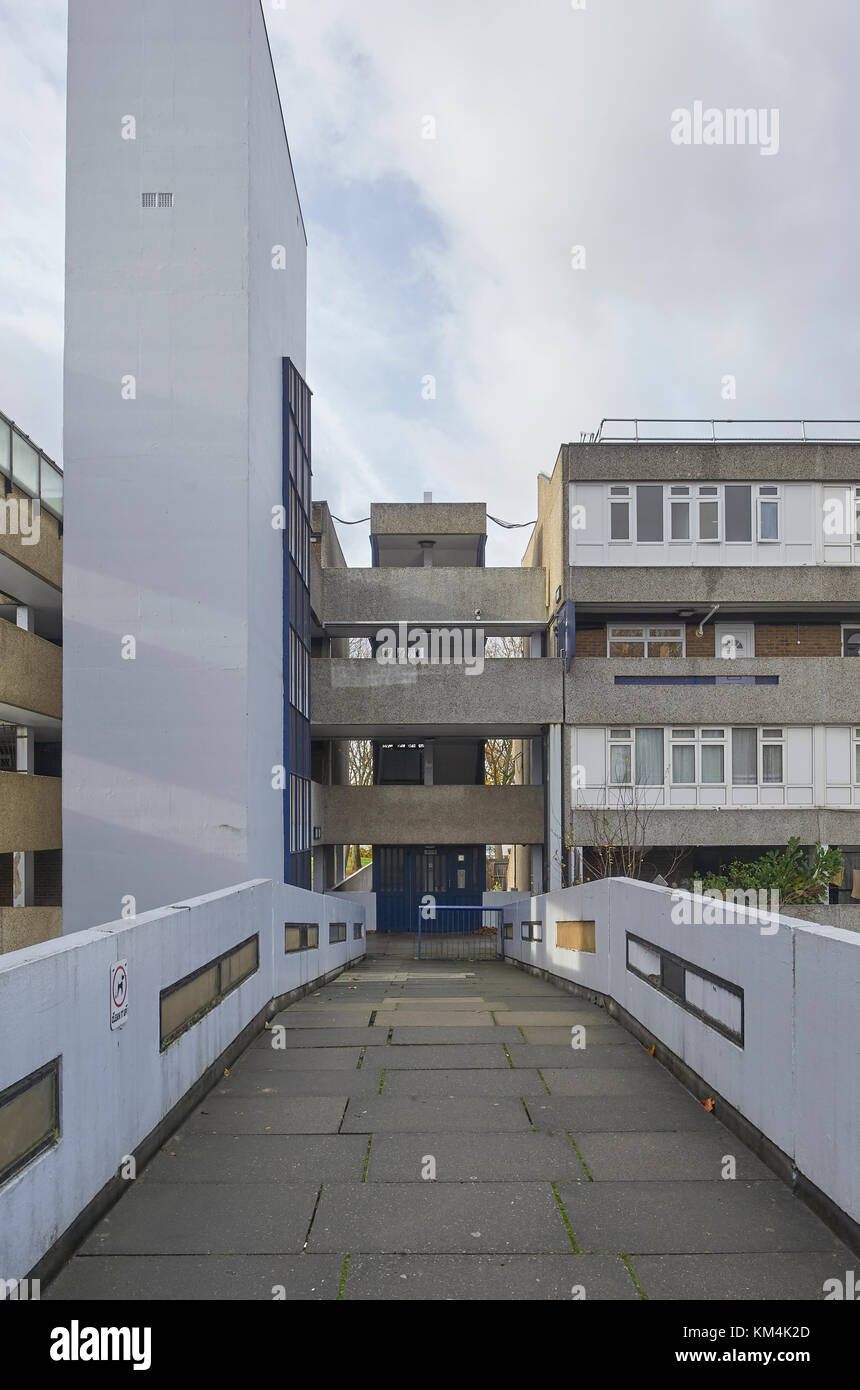 Flats in Thamesmead designed by GLC Department of Architecture and