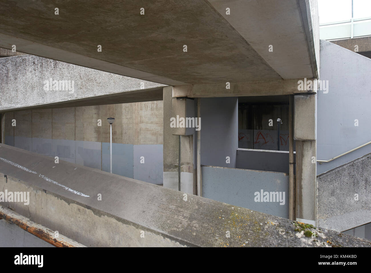 Thamesmead Underpass designed by GLC Department of Architecture and Civic Design 1967-1974 Stock Photo