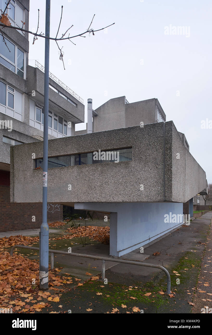 Derelict flats in Thamesmead designed by GLC Department of Architecture