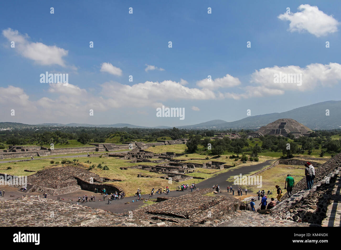 Pyramid of the moon, in Mexico Stock Photo