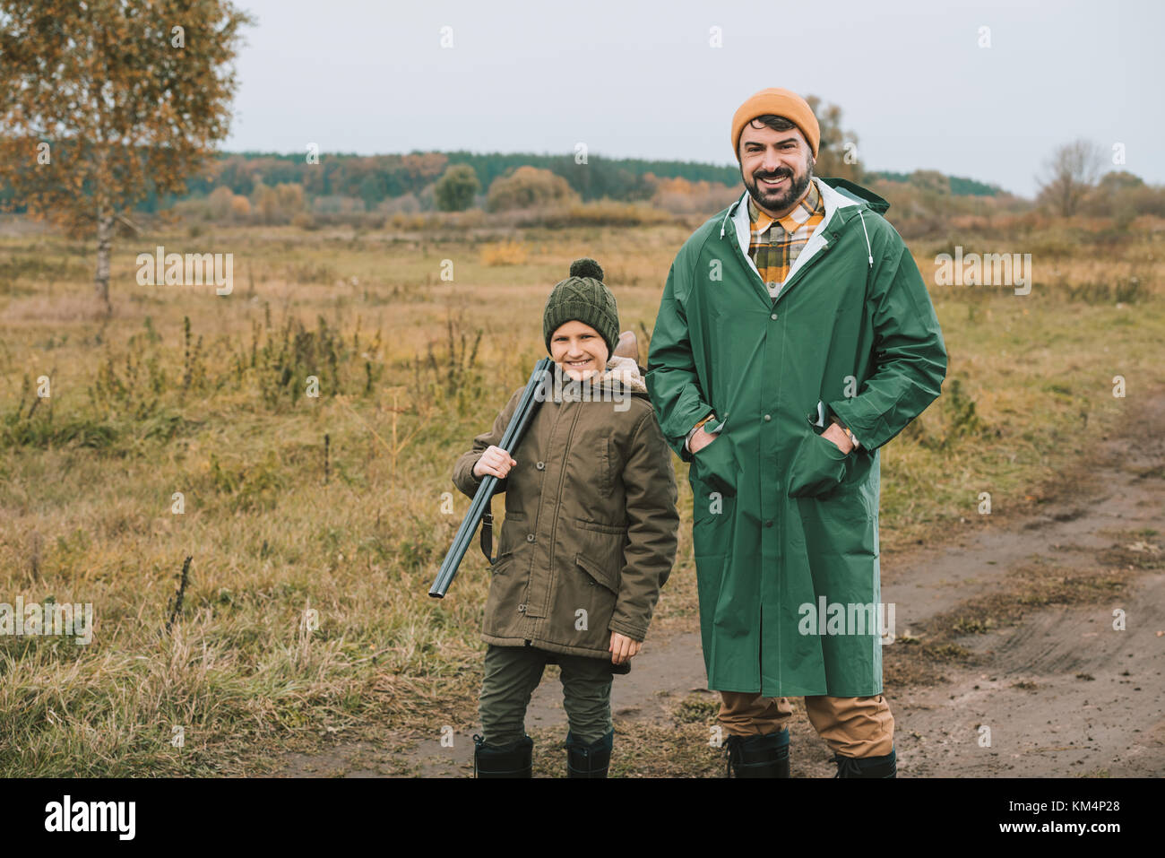 Father son gun hires stock photography and images Alamy