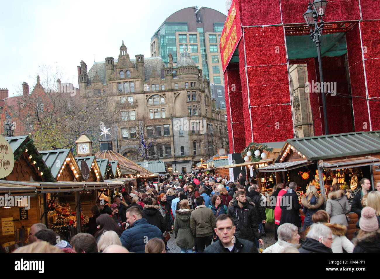 Manchester Christmas Market Stock Photo Alamy