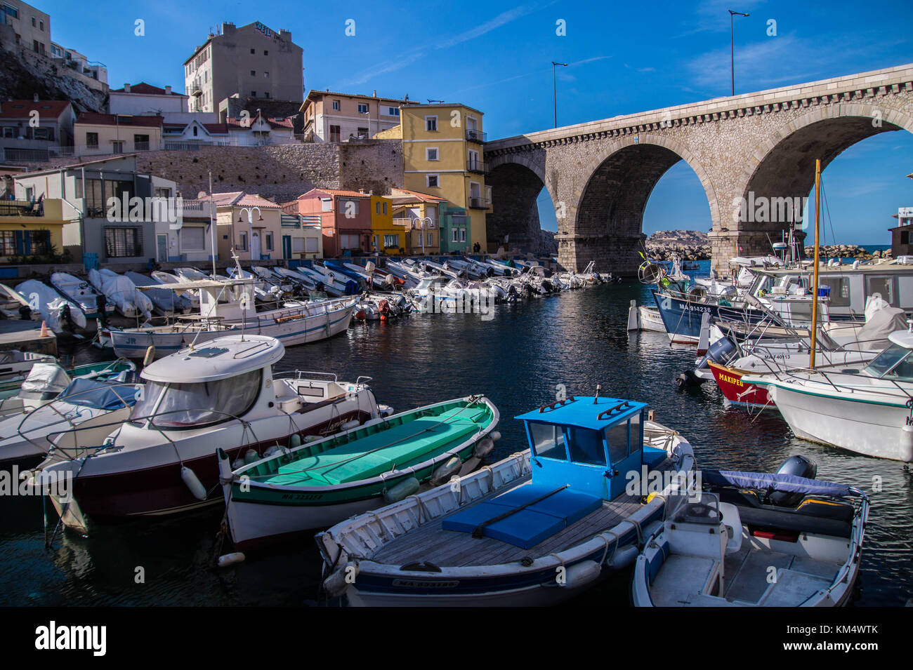 vallon des auffes,marseille,bouche du rhone,france Stock Photo