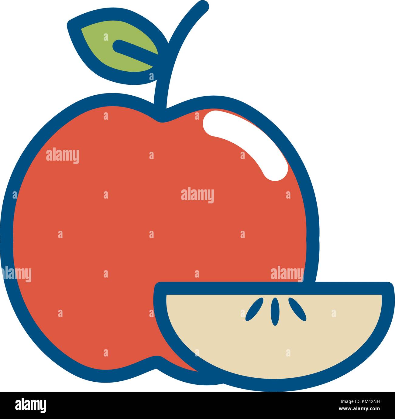 Isolated apple design Stock Vector Image & Art - Alamy