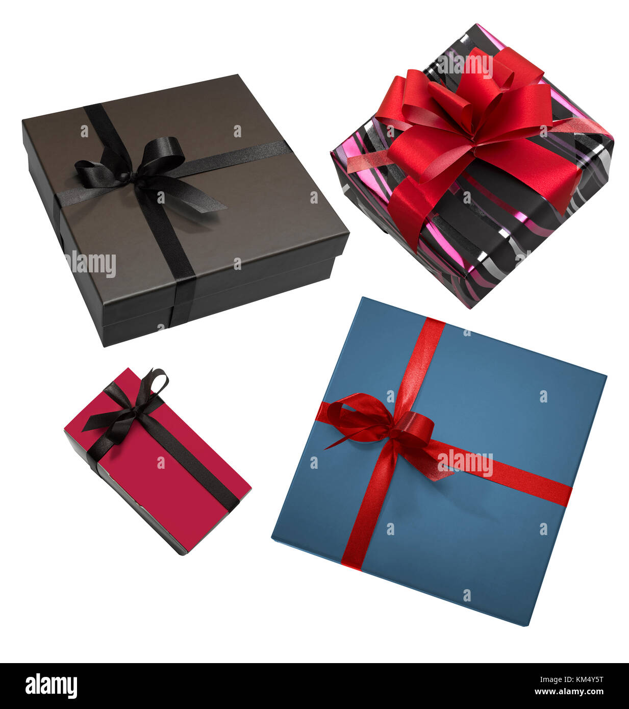 Some Luxurious gift box on white background Stock Photo - Alamy