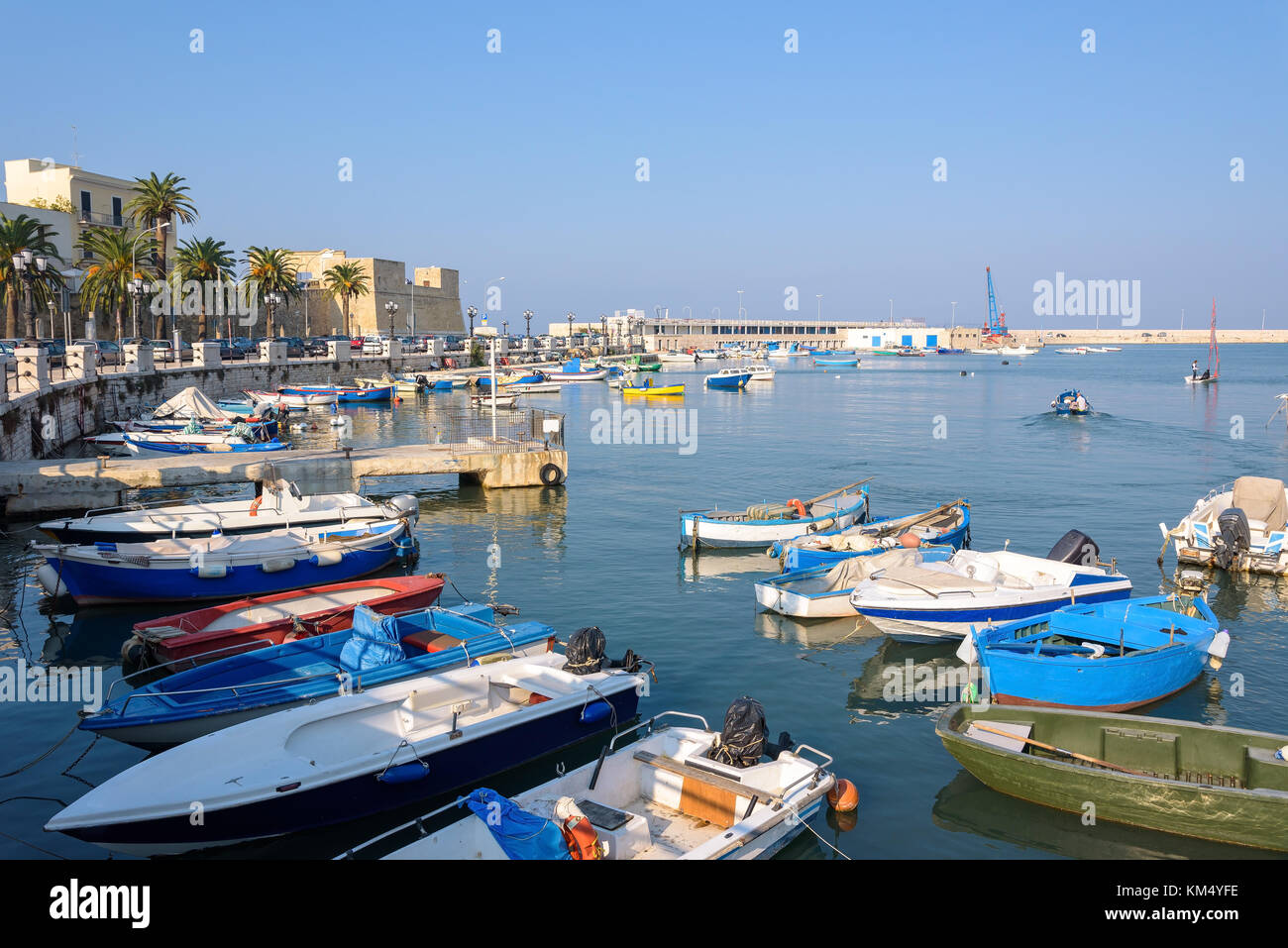 View of the port of Bari, Apulia, Italy Stock Photo - Alamy