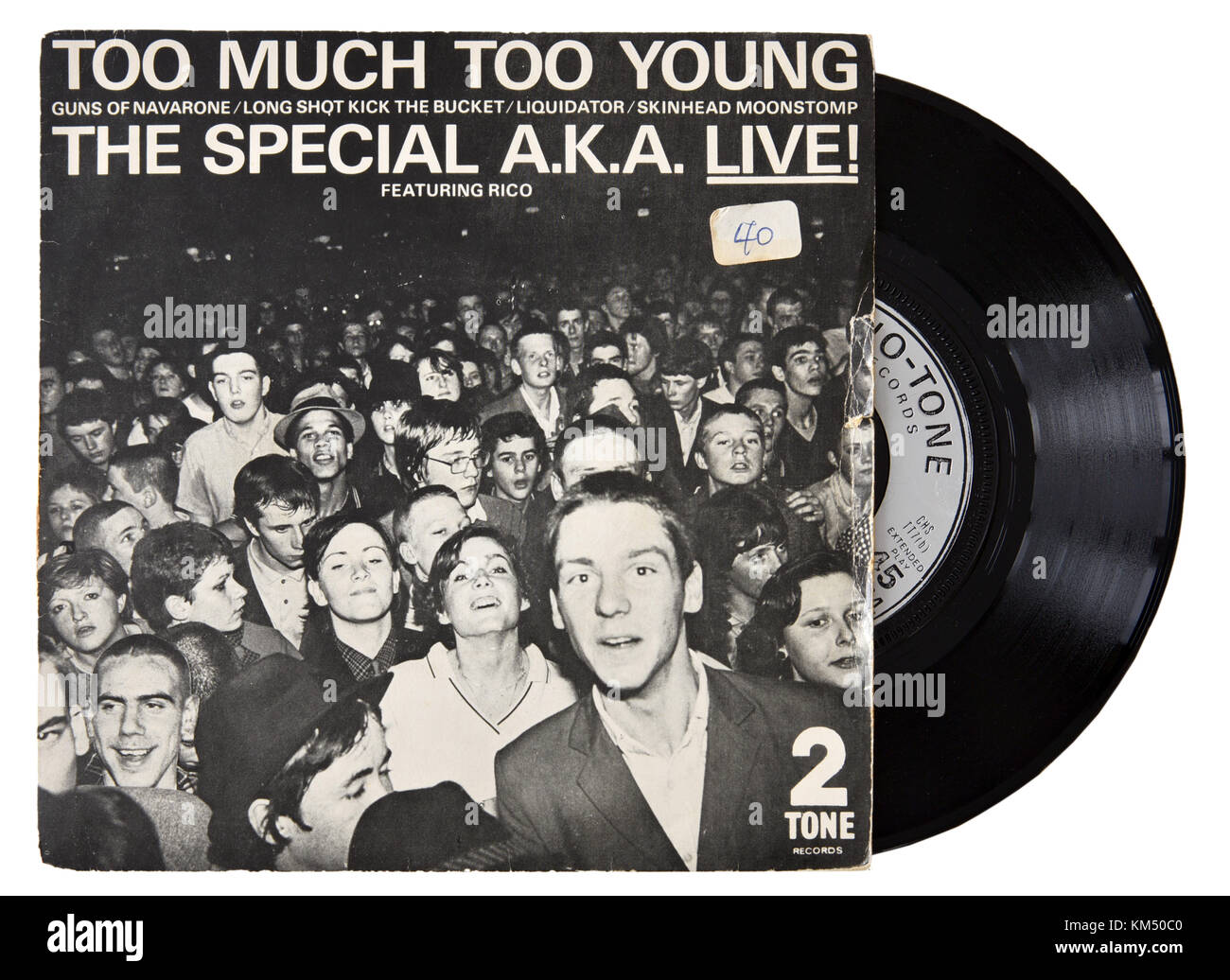 The Specials Too Much Too Young seven inch single Stock Photo