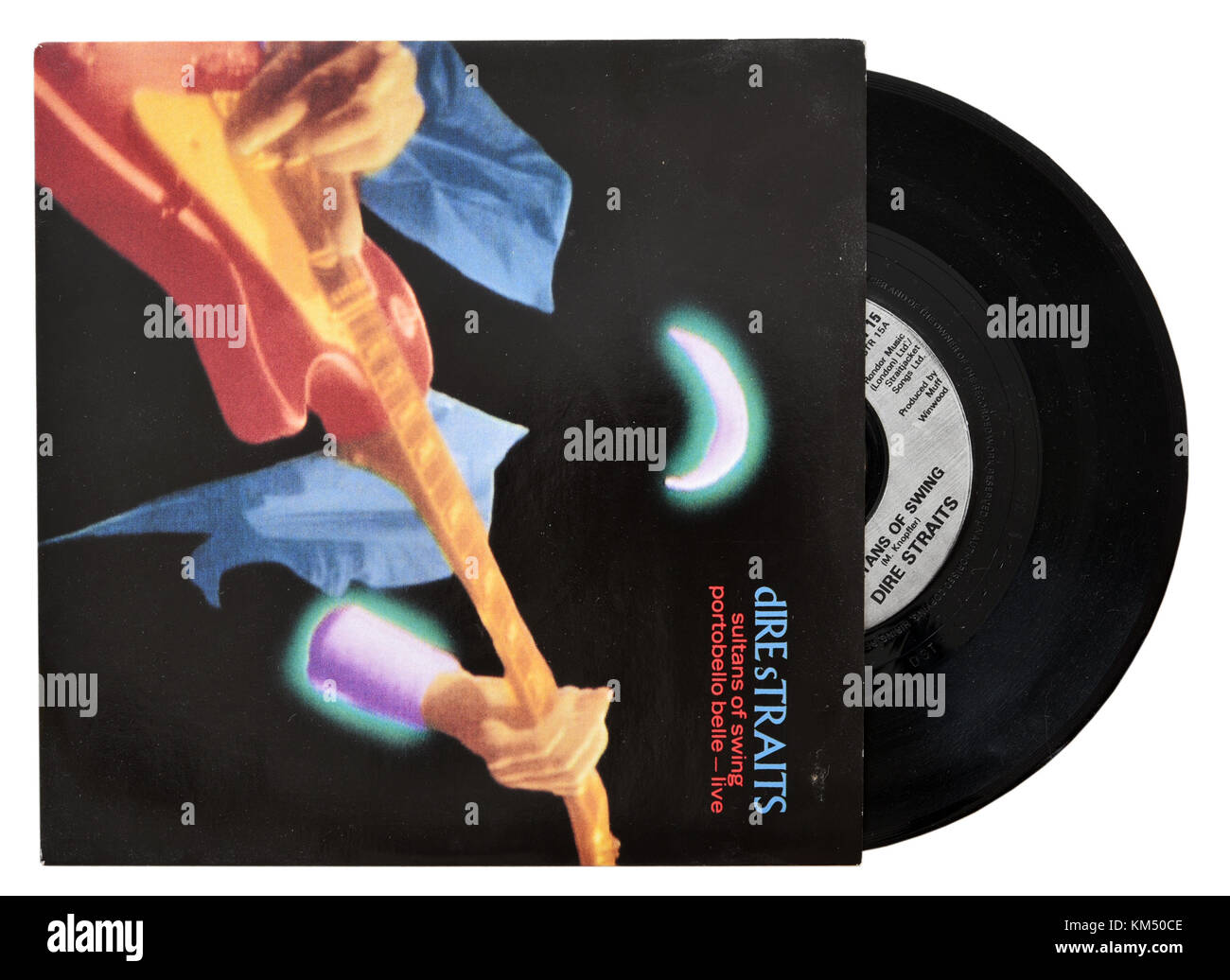 Hjelm Trænge ind På jorden Dire Straits Sultans of Swing seven inch single Stock Photo - Alamy