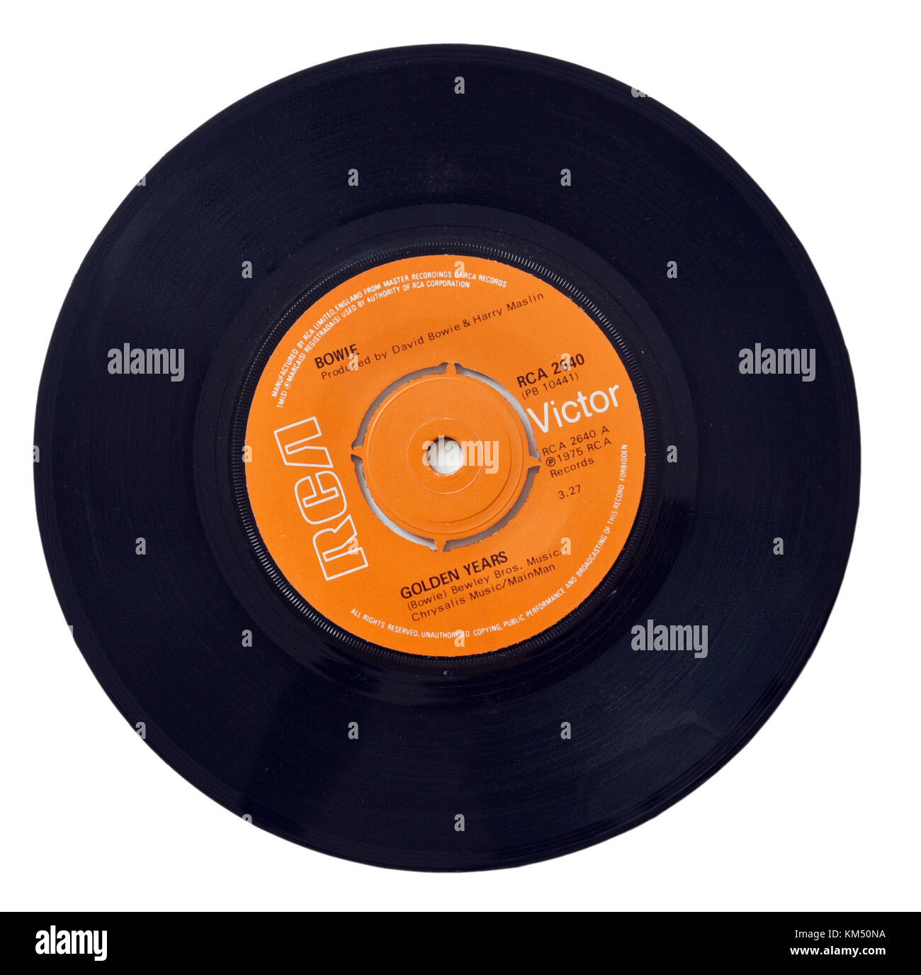 David Bowie Golden Years seven inch single Stock Photo - Alamy