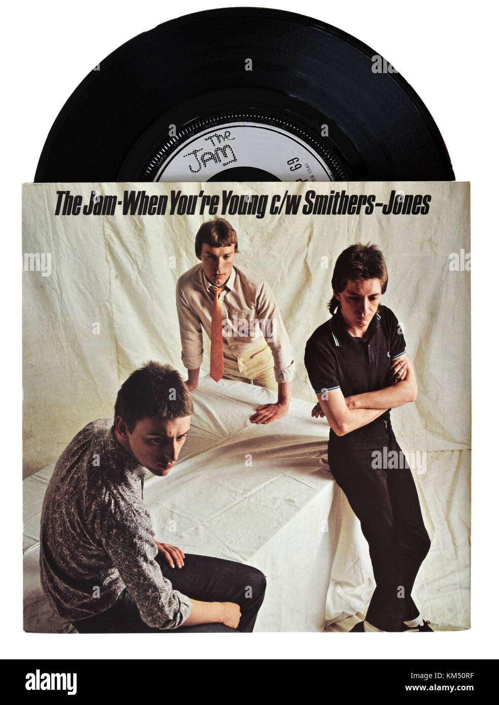 The Jam When You're Young seven inch single Stock Photo