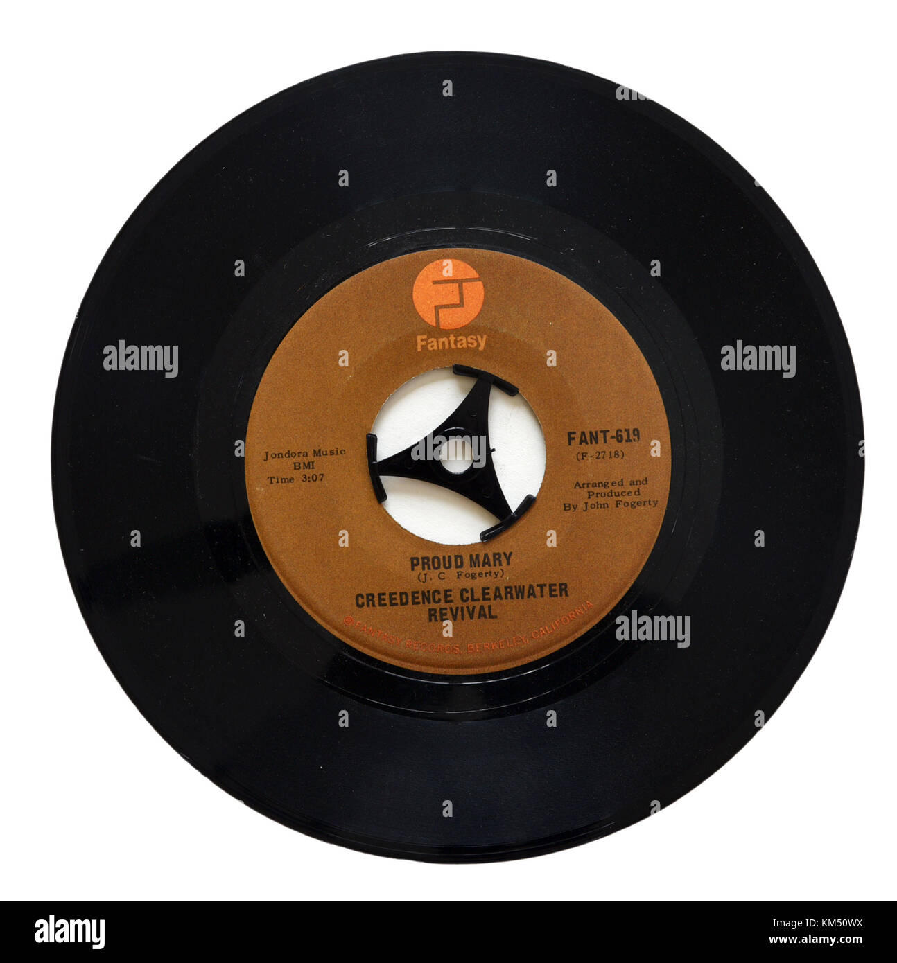 Creedence Clearwater Revival (CCR) Proud Mary single Stock Photo