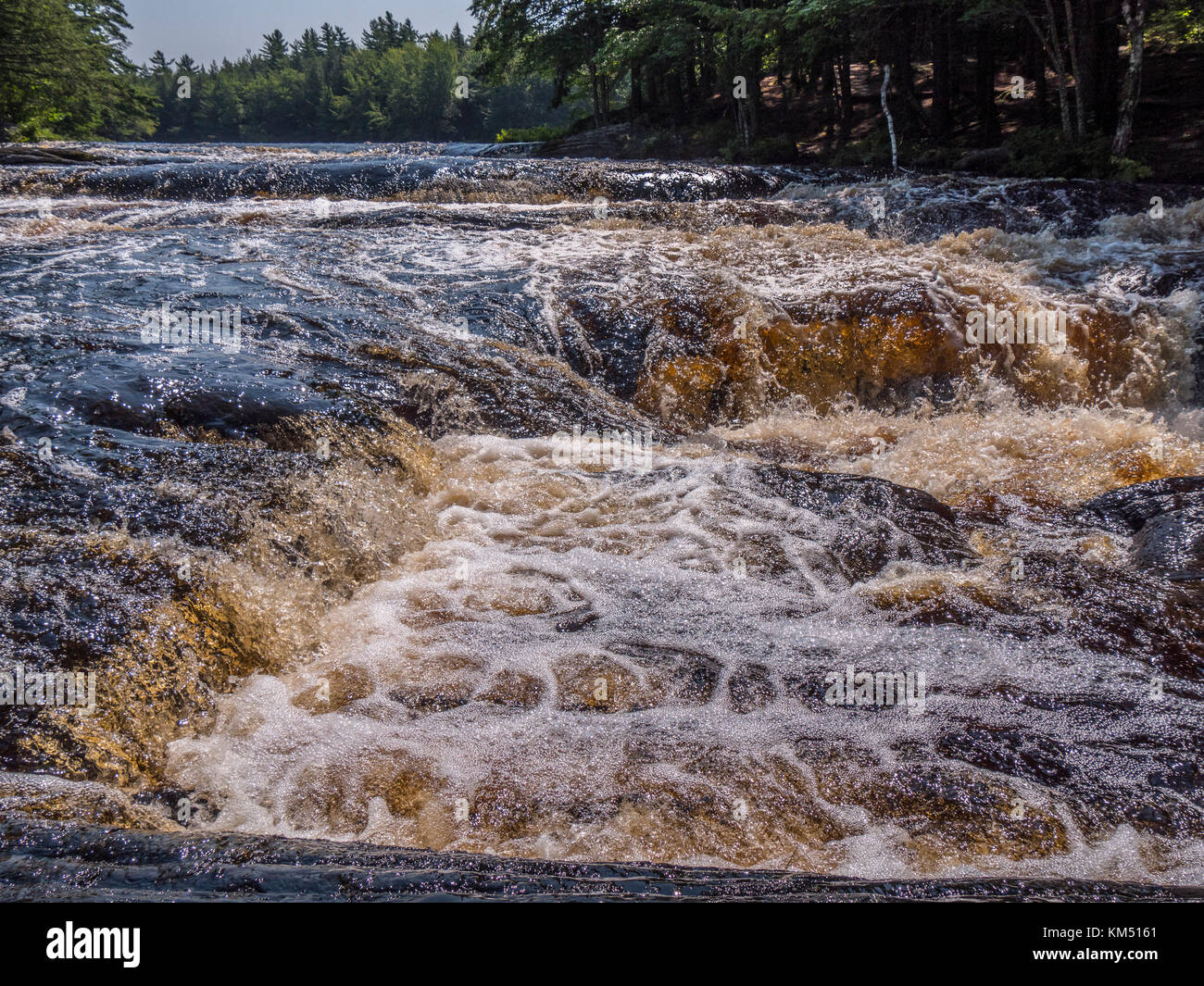 Mill Falls on Mersey River, Kejimkujik National Park, Nova Scotia