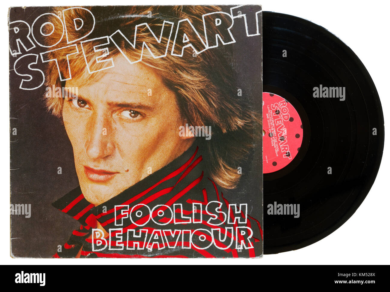 Rod Stewart Foolish Behaviour album Stock Photo