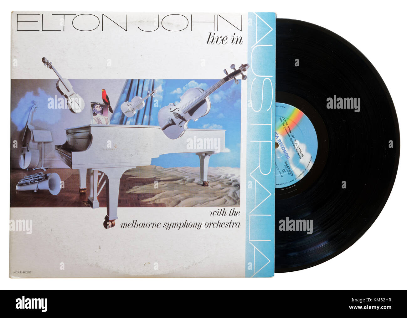 Elton John Live in Australia album Stock Photo