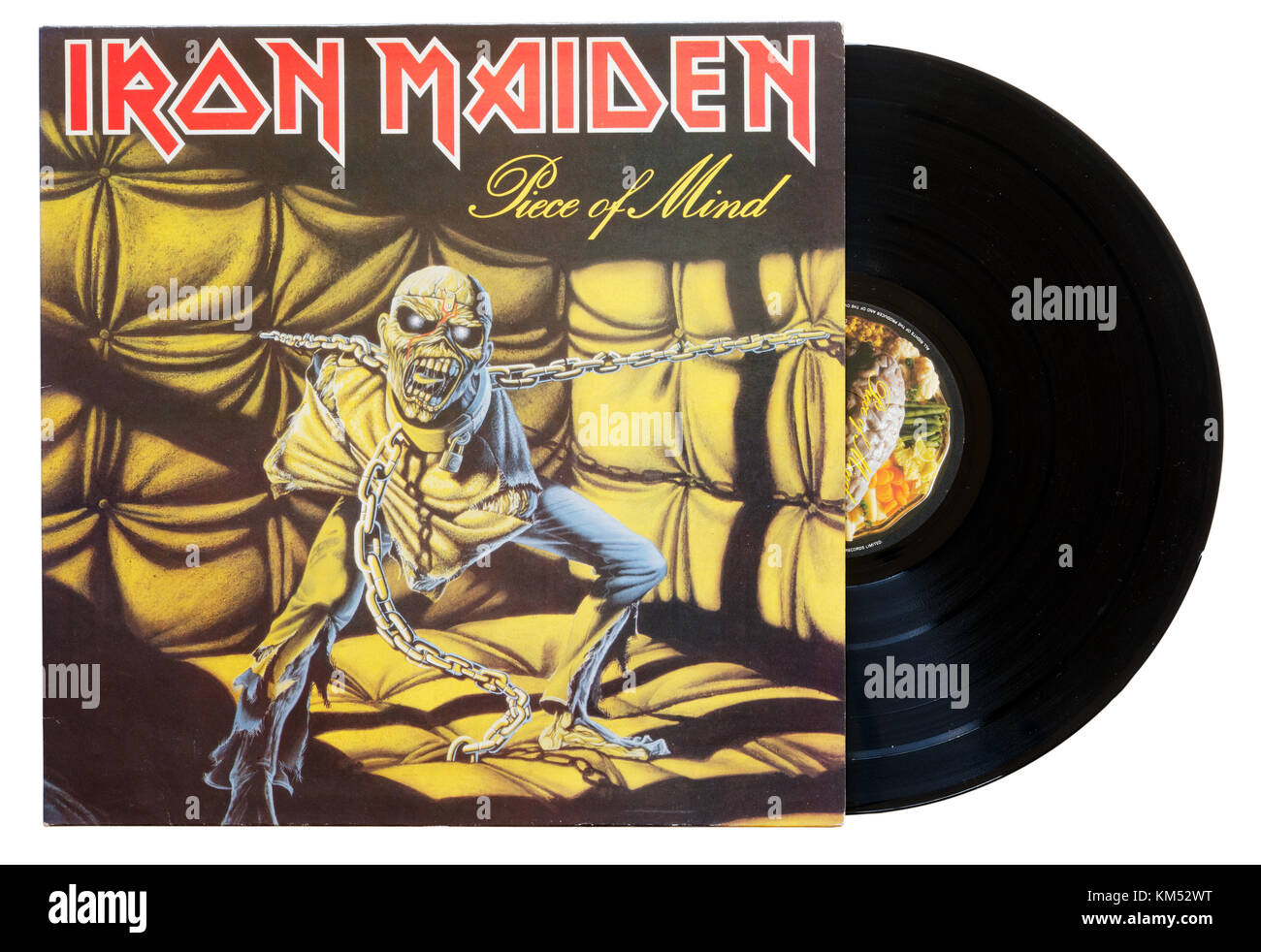Iron Maiden Piece of Mind album Stock Photo - Alamy