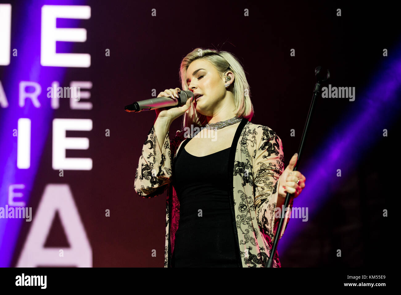 The British singer, songwriter and recording artist Anne-Marie performs ...