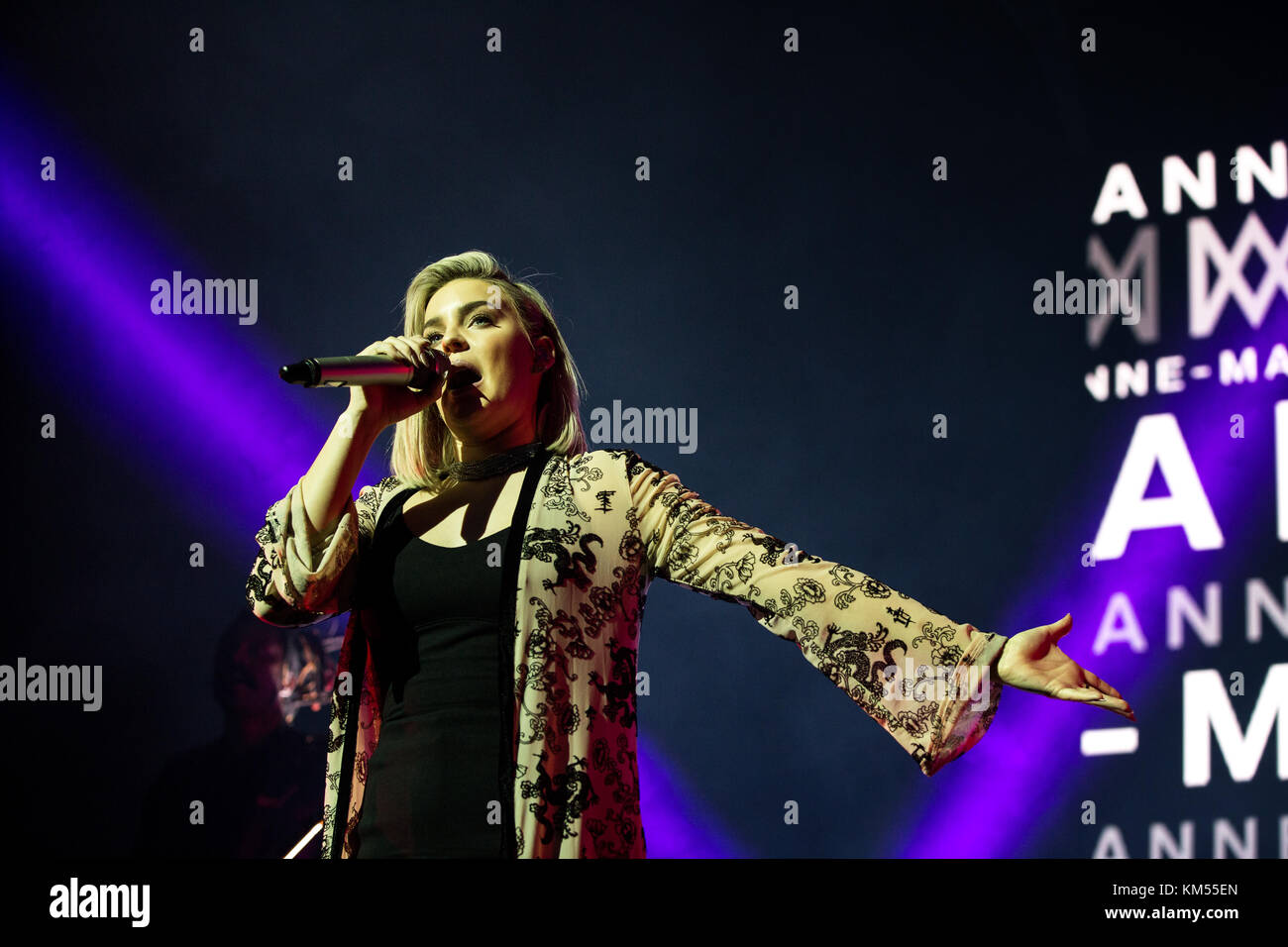 The British singer, songwriter and recording artist Anne-Marie performs ...