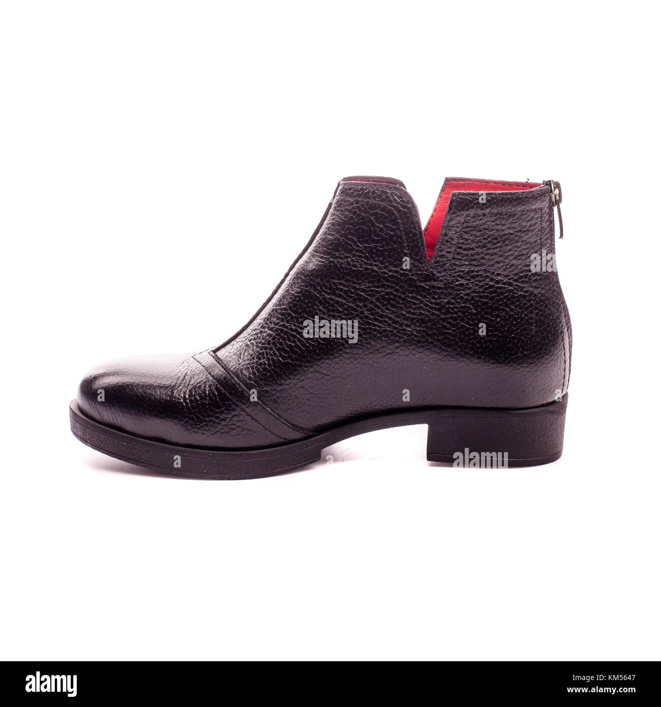 black women's shoes isolated on white background Stock Photo - Alamy
