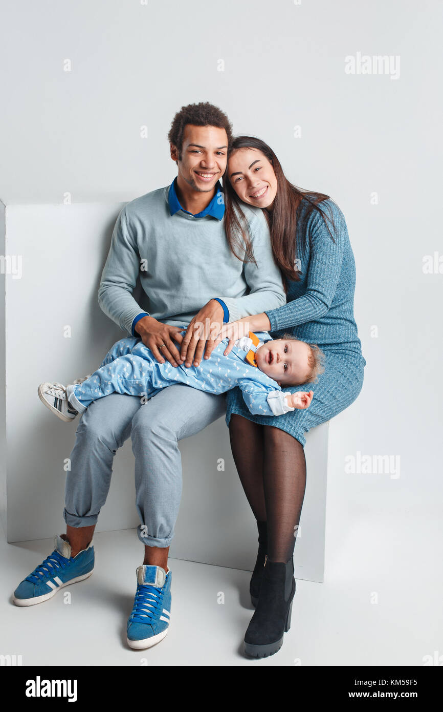 One happy family Stock Photo - Alamy
