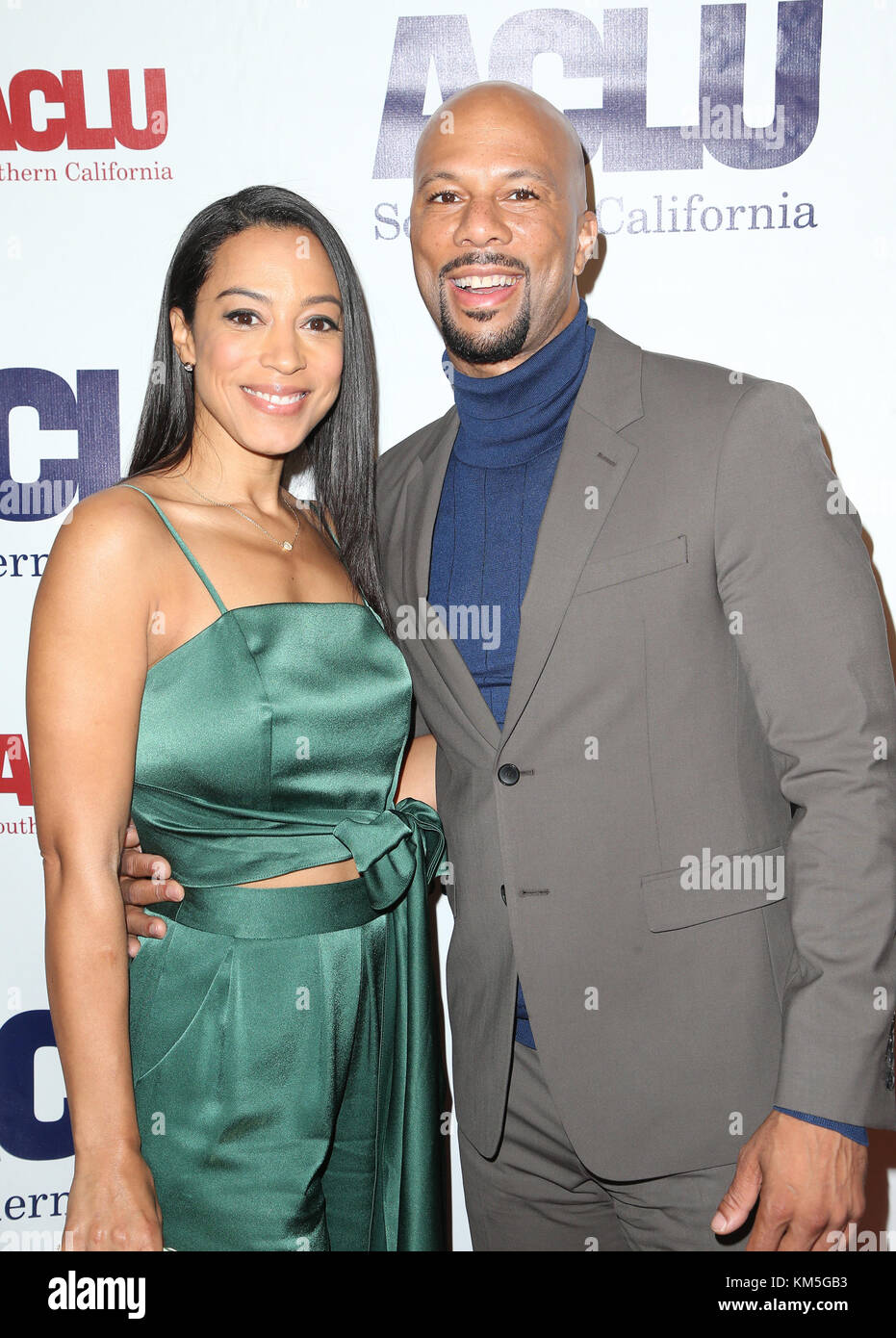 Beverly Hills, California, USA. 3rd Dec, 2017. Angela Rye, Common. ACLU ...