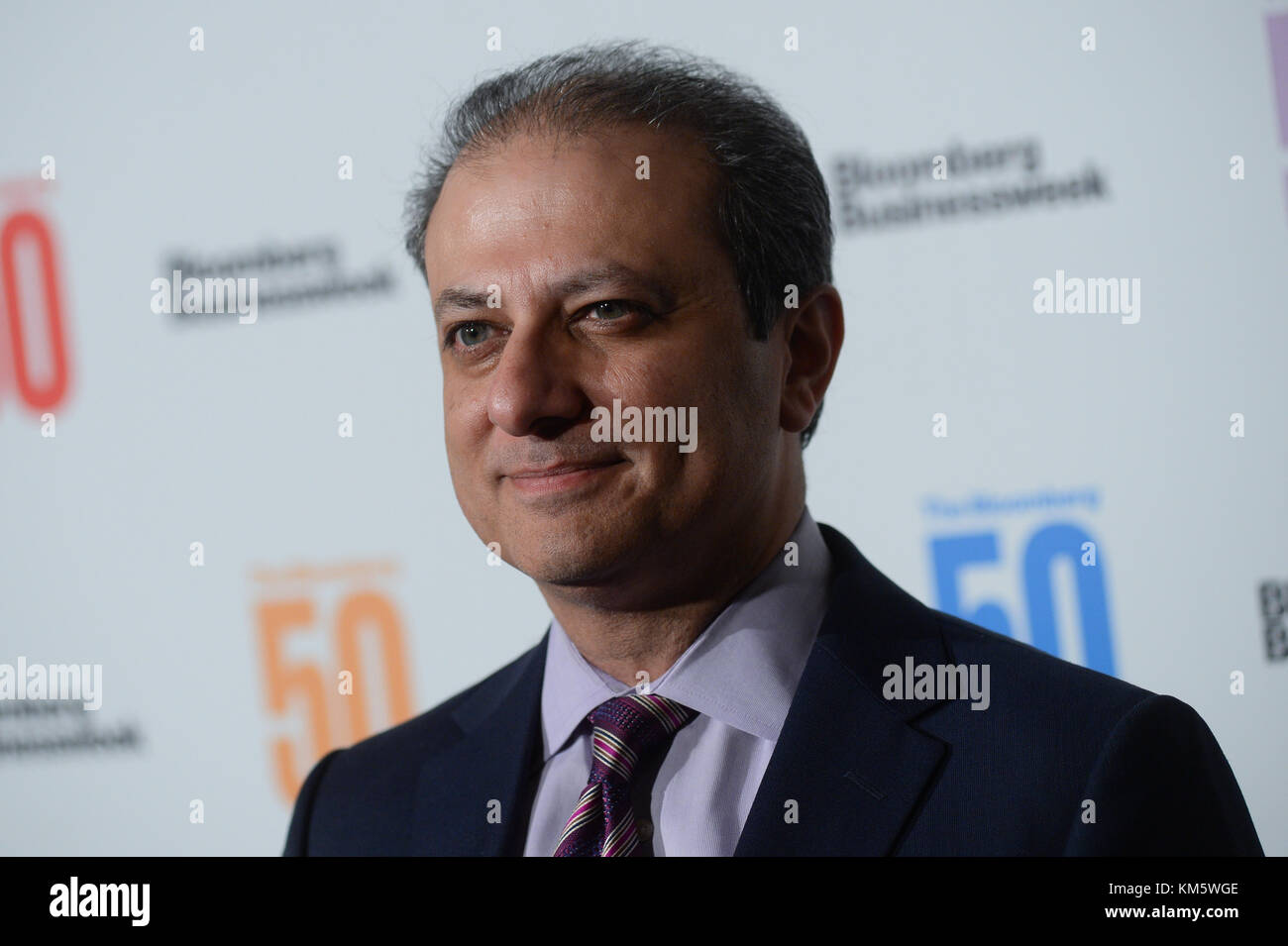 New York, USA. 4th Dec, 2017. Preet Bharara attends 'The Bloomberg 50' Celebration at Gotham Hall on December 4, 2017 in New York City. Credit: Erik Pendzich/Alamy Live News Stock Photo