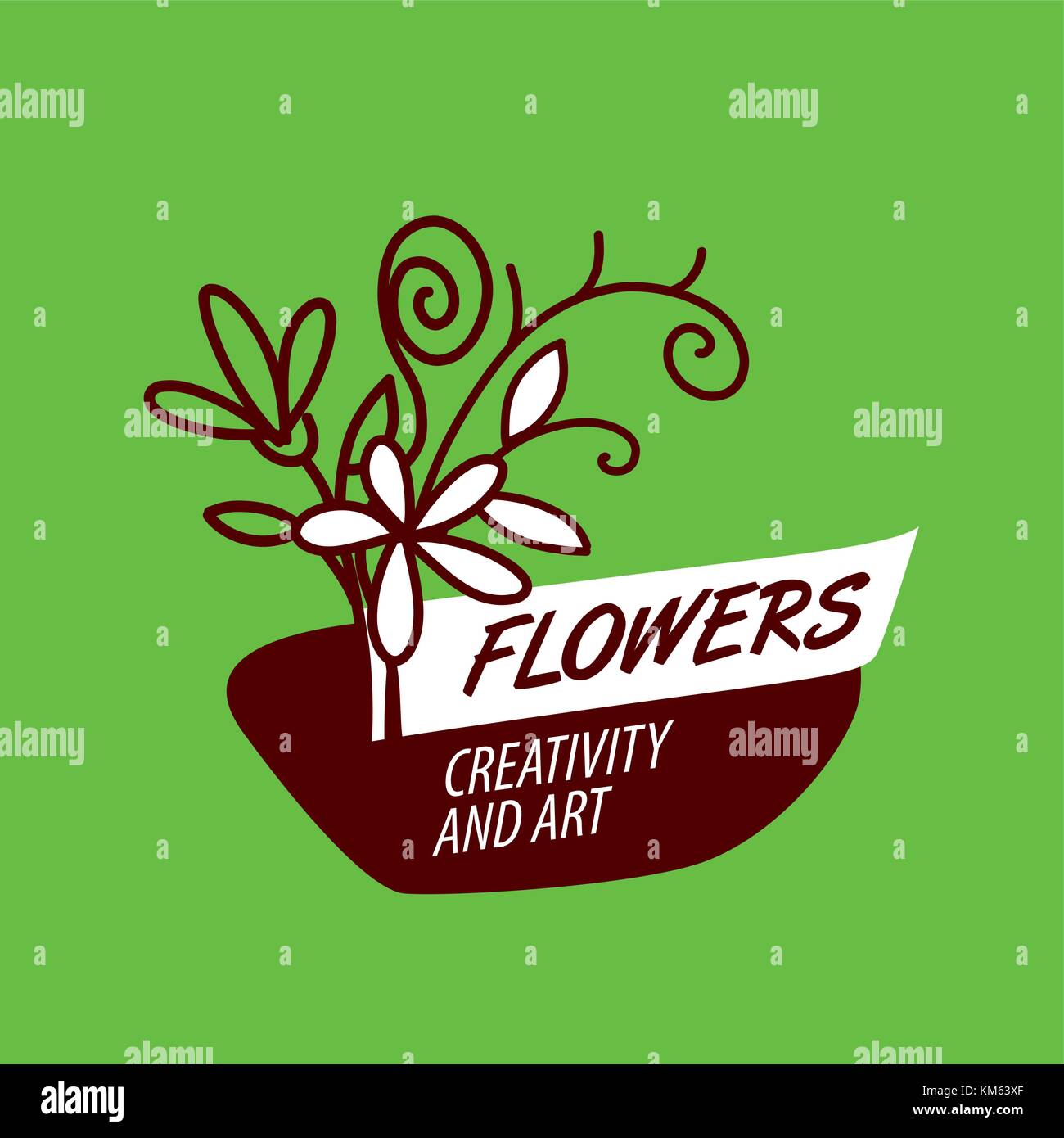 flower vector logo Stock Vector Image & Art - Alamy