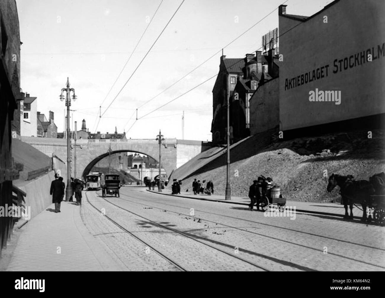 Kungsgatan 1911 Stock Photo
