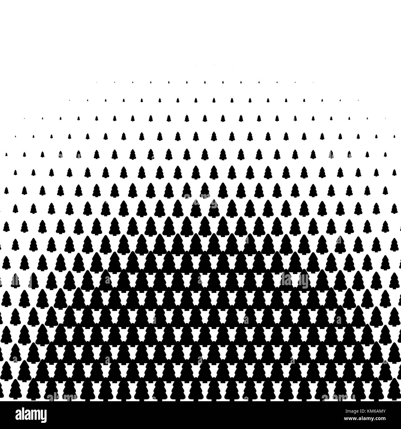 Christmas tree vector halftone pattern Stock Vector Image & Art - Alamy